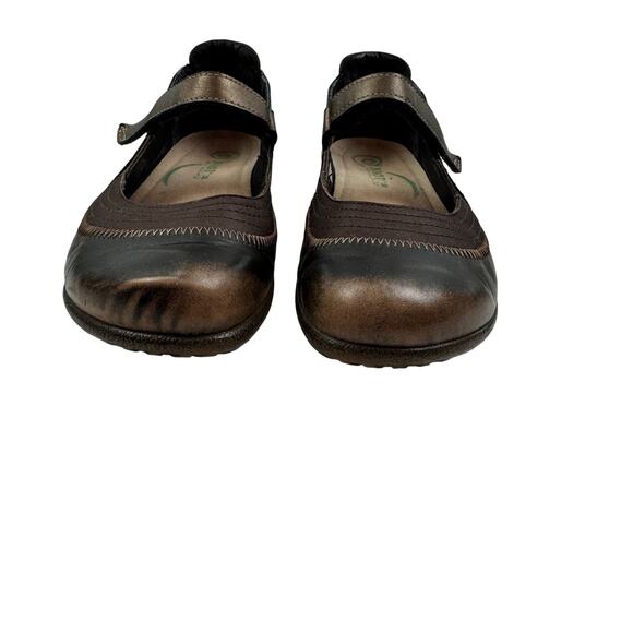 Naot Kirei Distressed Leather Mary Jane Slip-On Comfort Flats Women's Size 7 - Picture 3 of 8